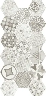 EQUIPE HEXATILE CEMENT GARDEN GREY 17.5х20  EQ-10D