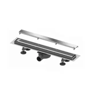 TECE Комплект TECElinus для монтажа дренажного канала 900мм с основой для плитки "tile" и панелью "steel" 2 в 1