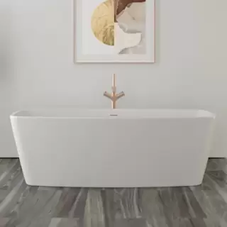 KNIEF Cube Ванна отдельност-я 170х80х57см, с щелевым переливом, цвет: белый