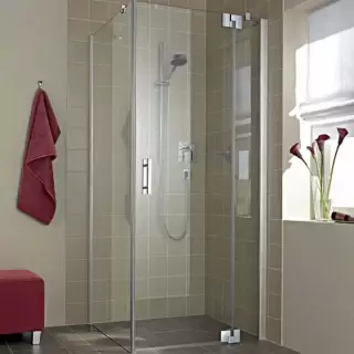 Kermi Filia XP Душевой угол одностворчатая дверь + боковая стенка FX 1WR+TWD 90х80x200см., серебро+klar