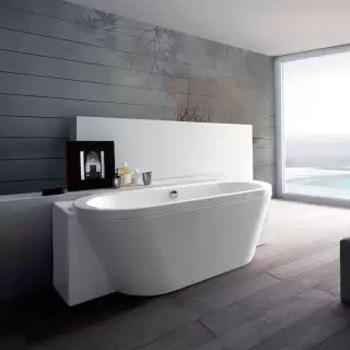 Gruppo Treesse PLAYA ванна с гидромассажем 180х70хh64 см, с фронтальной и боковой панелью, DX (правый вариант), цвет белый/хром