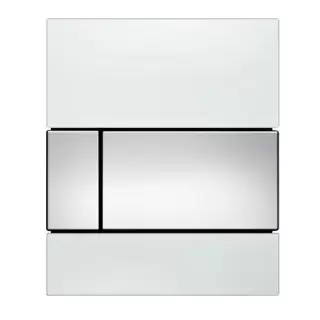 TECE TECEsquare Urinal Панель смыва для писсуара, стекло белое, цвет: хром глянцевый