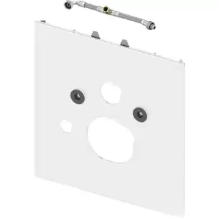 TECElux Нижняя панель для установки унитаза Geberit Sela, стекло белое