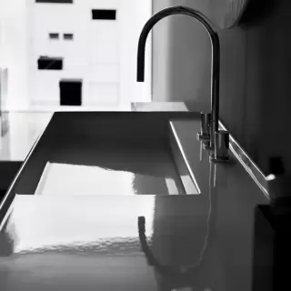 Laufen Kartell Смеситель для раковины на 3 отв, с донным клапаносм, поворотный излив 166 мм, цвет: хром