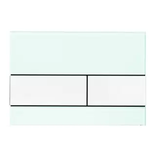 TECESquare Панель смыва, cтекло, цвет: зеленое/белые