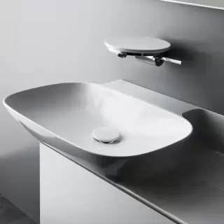 Laufen INO Раковина 90х45х12 см, без отв., полка справа, цвет: белый