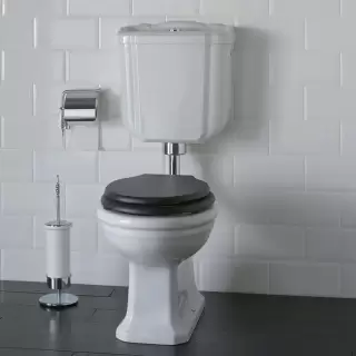 Globo Paestum Унитаз напольный 58х37,5см, слив универсальный, со средней трубой, фурнитурой, цвет: белый/хром