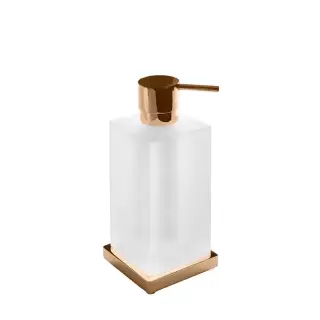 Colombo Look Дозатор для жидкого мыла, настольный, цвет: PVD Vintage матовый/матовое стекло