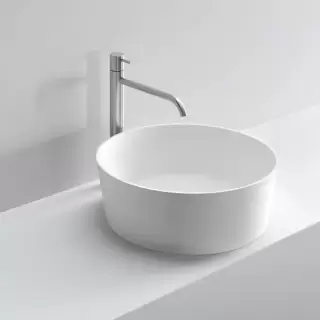 NOORTH milldue edition Раковина 45x15 см, без отв., накладная, цвет: белый