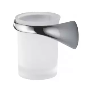 Colombo Link Стакан подвесной, SX, цвет: хром/матовое стекло