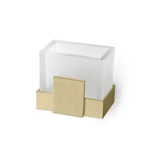 Oasis Square Стакан настенный, цвет: золото