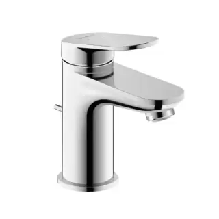 Duravit Wave Смеситель для раковины, 1 отв., с донным клапаном, цвет: хром