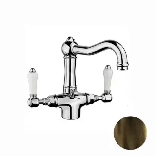 Nicolazzi P.m. Blanc Смеситель для раковины на 1 отверстие, цвет: тёмная бронза