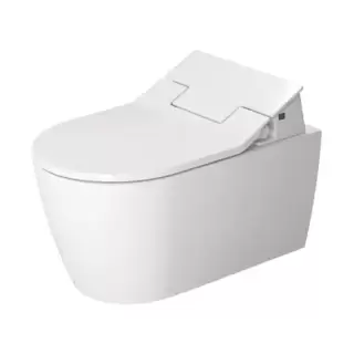 DURAVIT Me by Starck Унитаз подвесной безободковый 57х37см., для крышки-биде Sensowash, с креплением, цвет: белый