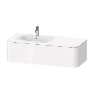 Duravit Happy D.2 Plus Тумба подвесная 130x55x35.4см, с раковиной и 2 ящиками, SX, цвет: белый глянцевый