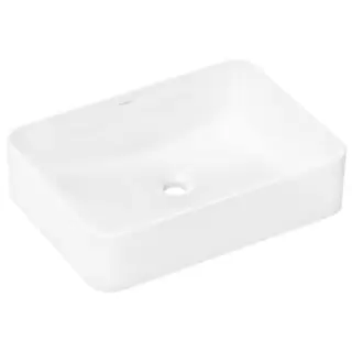 Hansgrohe Xuniva Q Раковина-чаша 55х40см., без отв., накладная, без перелива, цвет: белый