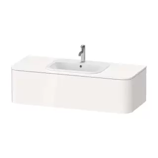 Duravit Happy D.2 Plus Тумба подвесная 130x55x35.4см, с раковиной и 2 ящиками, цвет: белый глянцевый