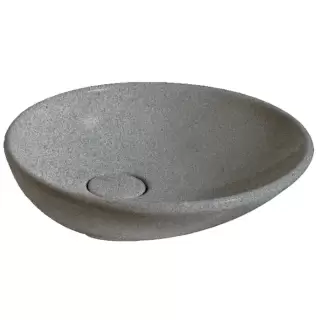 Globo Le Pietre Раковина 50х50 см, без отв., накладная, цвет: серый туф