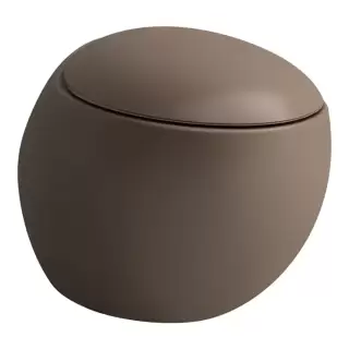 Laufen Alessi One Унитаз 58.5х39х35.5см., подвесной, безободковый, LLC, цвет: кофе матовый