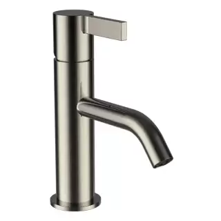 Laufen Kartell Смеситель для раковины, на 1 отв., без донного клапана, излив 115мм, цвет: нержавеющая сталь (PVD)