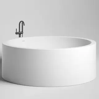 Salini Isola Ванна отдельностоящая 200x200x71 cм со встроенным сливом-переливом, каркасом, цвет: белый матовый