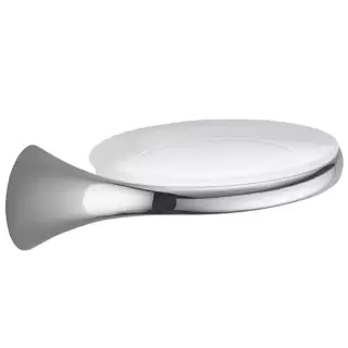 Colombo Link Мыльница подвесная, цвет: хром/матовое стекло