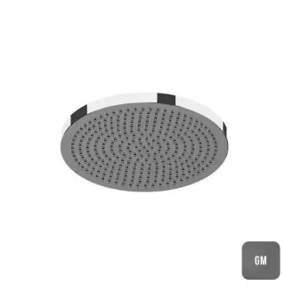 Almar Velvet Верхний душ 23.2х23.2см., настенный, Velvet Rain, цвет: Gun Metal Brushed PVD