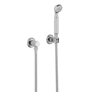 THG Dragon Moon Душевой комплект с ручным душем, шлангом 1500 мм., подводом воды и держателем, цвет: хром