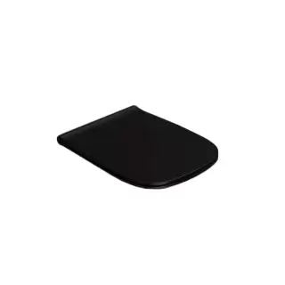 Globo Genesis Сиденье для унитаза GNS02/GN001, быстросъемное, с микролифтом, цвет: черный матовый/хром