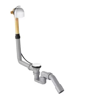 Hansgrohe Exafill S Слив-перелив для стандартных ванн, с функцией наполнения: подключение слева DN20, цвет: хром