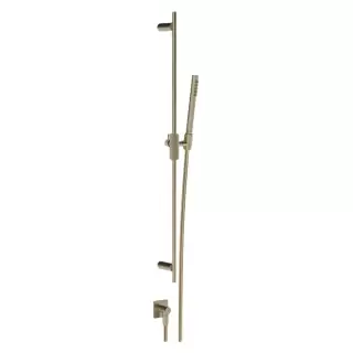 Gessi Inverso Diamantato Душевой гарнитур: штанга с лейкой для душа, гибким шлангом 150см и выводом воды, цвет: Warm Bronze Br PVD