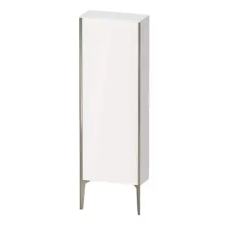 Duravit XViu Шкаф подвесной 50x24x133см, с 1 дверью, 3 стеклянными полками (петли слева), цвет: белый глянцевый/champagne matt