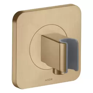 Axor ShowerSelect Вывод воды с клапаном и держателем ручного душа, &frac12;&rsquo;, цвет: шлифованная бронза