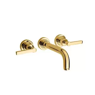 Nicolazzi Mac Kinley 05 Смеситель встраиаемый для раковины на 3 отверстия, с встр. частью, излив:190мм, цвет:  золото