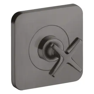 Axor Citterio E Запорный вентиль, встраиваемый, &frac12;&rsquo; или &frac34; (внешняя часть) цвет: шлифованный черный хром