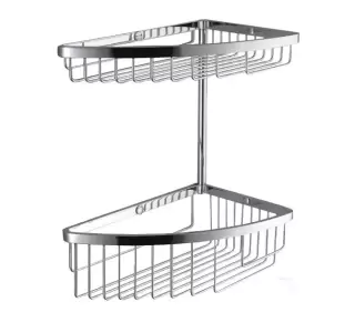 Colombo Angolari двойная полка, цвет: хром