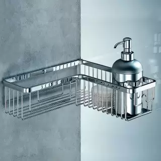 Colombo Angolari Угловая полочка, цвет: хром