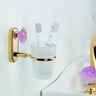 THG Rose Стакан, подвесной, цвет: золото/розовый