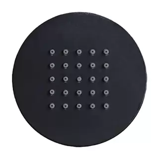 Bossini Tondo Flat Форсунка для душа, боковая, настенная, цвет: черный матовый