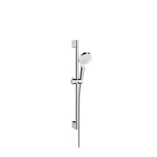 Hansgrohe Crometta Vario Unica Душевой набор: штанга 650mm, ручной душ, 2jet (Rain, IntenseRain), шланг, цвет: белый/хром