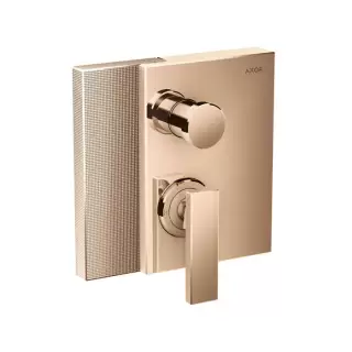 Axor Edge Смеситель для ванны, встраиваемый, алмазная огранка, внешняя часть, цвет: красное золото