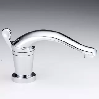 THG Bagatelle metal Смеситель для раковины на 1 отверстие, с донным клапаном, цвет: хром