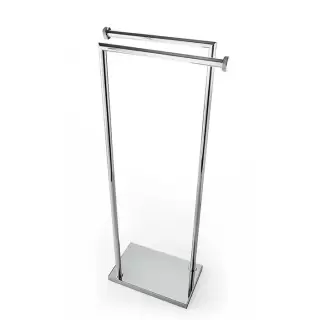 3SC Ribbon Напольная стойка с 2 полотенцедержателями 30х18хh83см, цвет: хром
