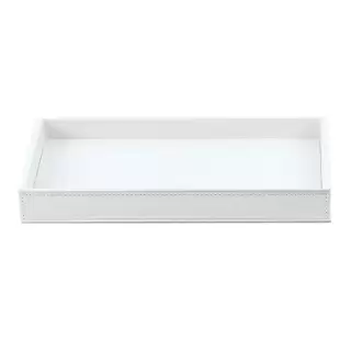 Decor Walther Brownie Tab M Лоток универсальный 22x10.5см, настольный, цвет: белая кожа