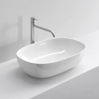 NOORTH milldue edition Раковина 60.5х38.5х14.5 см, без отв., накладная, цвет: белый