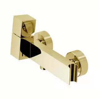 Bossini Cube Смеситель наружный для душа с выходом на 1/2&rdquo;, цвет: золото