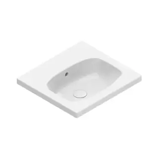 Catalano Alvea Раковина 50х46см., подвесная или на мебель, без отв., цвет: белый глянцевый.