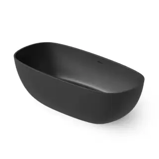 Dea Design Modern Ванна 162х80х54см., отдельностоящая, Solid Surface, цвет: Black №16