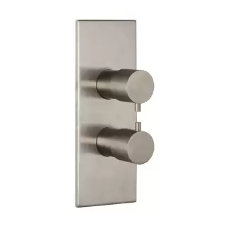 Carlo Frattini Spillo Steel Смеситель для душа встроенный, термостатический, с переключателем на 2/3 источника, цвет: INOX