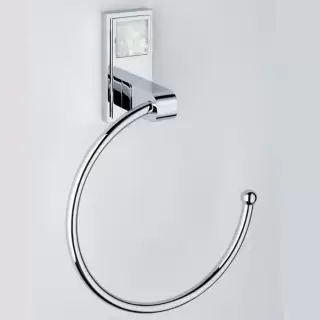 THG Masque de Femme Lunaire Полотенцедержатель - кольцо 18см., подвесной, цвет: хром